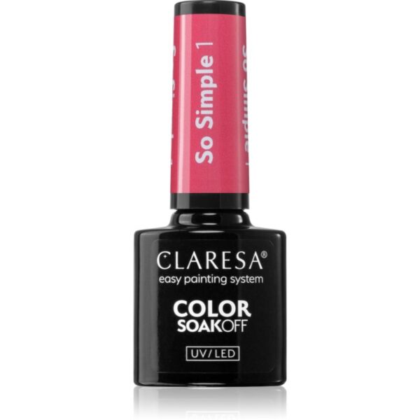 Claresa SoakOff UV/LED Color So Simple lac de unghii sub forma de gel culoare 1 5 g-Țena