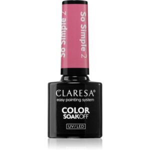 Claresa SoakOff UV/LED Color So Simple lac de unghii sub forma de gel culoare 2 5 g-Țena