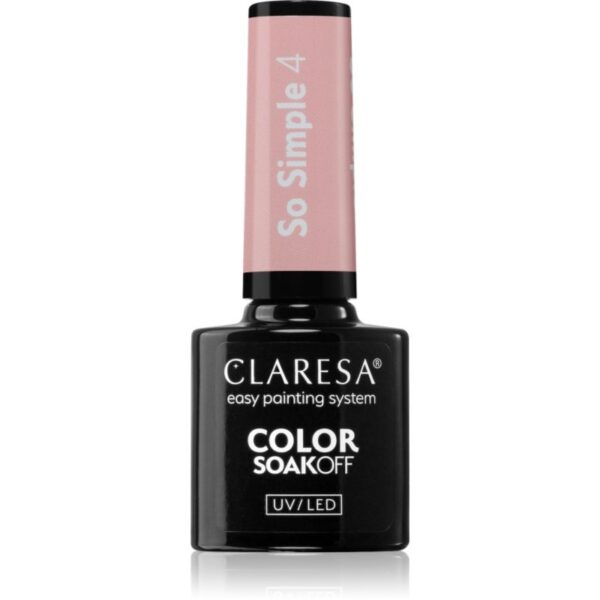 Claresa SoakOff UV/LED Color So Simple lac de unghii sub forma de gel culoare 4 5 g-ro