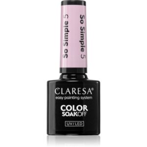Claresa SoakOff UV/LED Color So Simple lac de unghii sub forma de gel culoare 5 g-ro