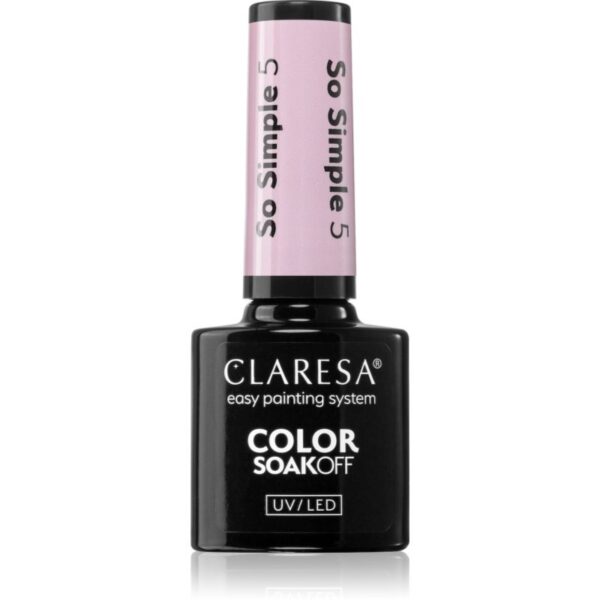 Claresa SoakOff UV/LED Color So Simple lac de unghii sub forma de gel culoare 5 g-ro