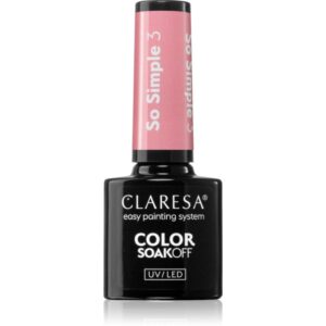 Claresa SoakOff UV/LED Color So Simple lac de unghii sub forma de gel culoare SO SIMPLE 3 5 g-ro