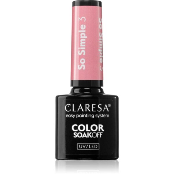 Claresa SoakOff UV/LED Color So Simple lac de unghii sub forma de gel culoare SO SIMPLE 3 5 g-ro
