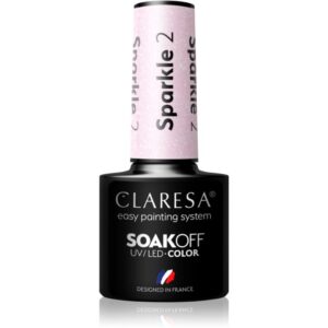 Claresa SoakOff UV/LED Color Sparkle lac de unghii sub forma de gel culoare 2 5 g-ro