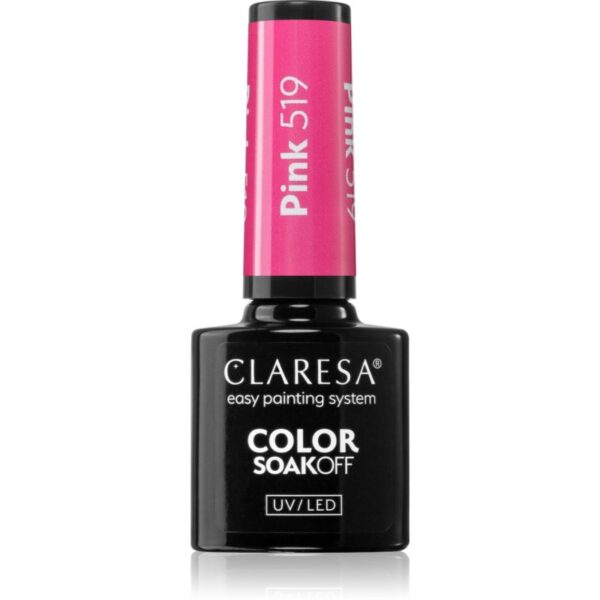 Claresa SoakOff UV/LED Color Sunny Garden lac de unghii sub forma de gel culoare Pink 519 5 g-Țena