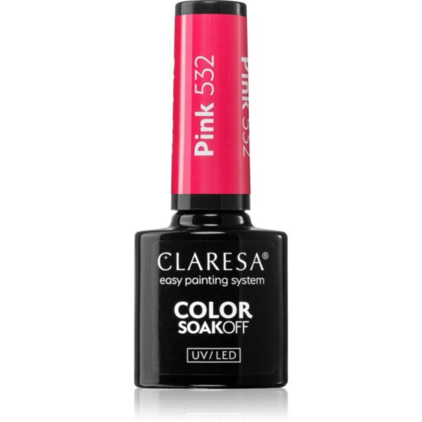 Claresa SoakOff UV/LED Color Sunny Garden lac de unghii sub forma de gel culoare Pink 532 5 g-Țena