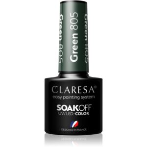 Claresa SoakOff UV/LED Color Take Me To The River lac de unghii sub forma de gel culoare Green 805 5 g-ro