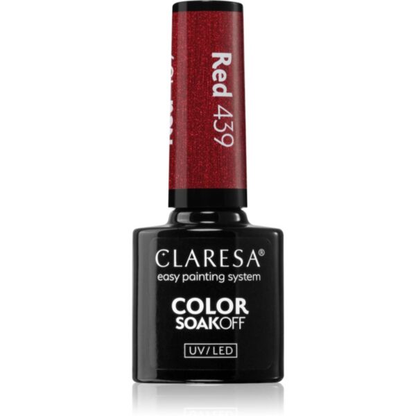 Claresa SoakOff UV/LED Color Warm Feelings lac de unghii sub forma de gel culoare Red 439 5 g-ro