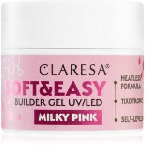 Claresa Soft&Easy Builder Gel gel de bază pentru unghii culoare Milky Pink 12 g-Țena