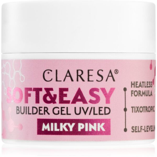 Claresa Soft&Easy Builder Gel gel de bază pentru unghii culoare Milky Pink 12 g-Țena