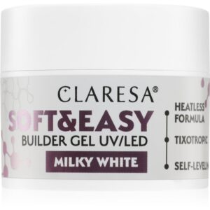 Claresa Soft&Easy Builder Gel gel de bază pentru unghii culoare Milky White 12 g-Țena