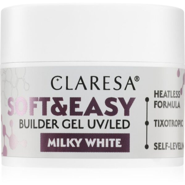 Claresa Soft&Easy Builder Gel gel de bază pentru unghii culoare Milky White 12 g-Țena