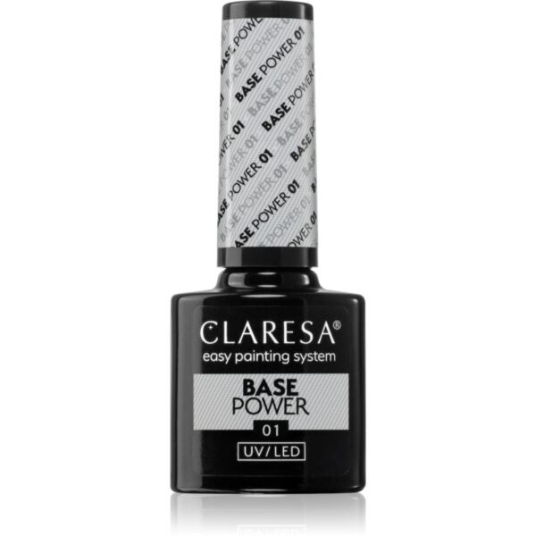 Claresa UV/LED Base Power baza gel pentru unghii culoare 01 5 g-Țena