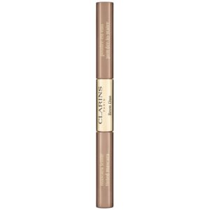 Clarins Brow Duo set pentru aranjarea sprâncenelor pentru fixare și formă culoare 02 - Auburn 2.8 g-Țena