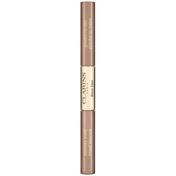 Clarins Brow Duo set pentru aranjarea sprâncenelor pentru fixare și formă culoare 02 - Auburn 2.8 g-Țena