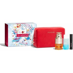 Clarins Double Serum Eye Collection set cadou zona ochilor 01 Perfect Black-ro