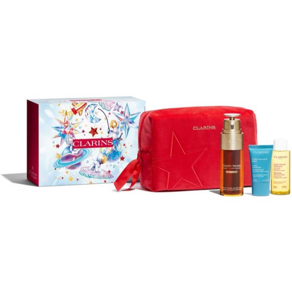 Clarins Double Serum Light Collection set cadou pentru hidratare si fermitate-ro