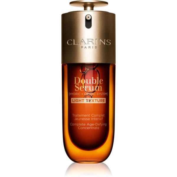 Clarins Double Serum Light Texture ser intensiv împotriva îmbătrânirii pielii 50 ml-Țena