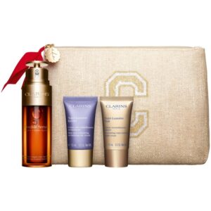 Clarins Double Serum & Nutri-Lumière Collection set cadou de Crăciun pentru ten matur-ro