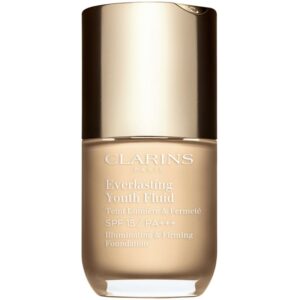 Clarins Everlasting Youth Fluid Foundation make-up pentru luminozitate SPF 15 culoare 100.5 Cream 30 ml-Țena