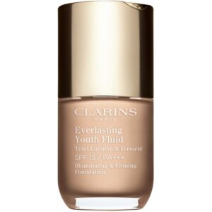 Clarins Everlasting Youth Fluid Foundation make-up pentru luminozitate SPF 15 culoare 102.5 Porcelain 30 ml-ro