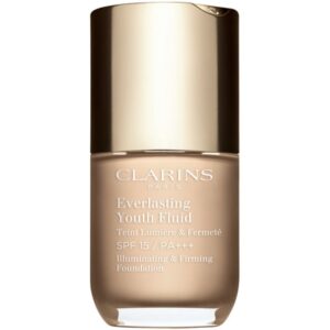 Clarins Everlasting Youth Fluid Foundation make-up pentru luminozitate SPF 15 culoare 103 Ivory 30 ml-Țena