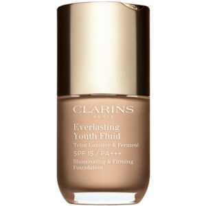 Clarins Everlasting Youth Fluid Foundation make-up pentru luminozitate SPF 15 culoare 108 Sand 30 ml-Țena