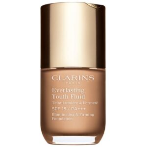Clarins Everlasting Youth Fluid Foundation make-up pentru luminozitate SPF 15 culoare 110 Honey 30 ml-Țena