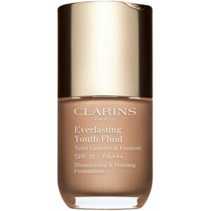 Clarins Everlasting Youth Fluid Foundation make-up pentru luminozitate SPF 15 culoare 112 Amber 30 ml-Țena