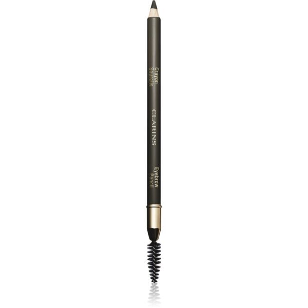 Clarins Eyebrow Crayon Sourcils creion pentru sprancene cu pensula culoare 01 - Dark Brown 1