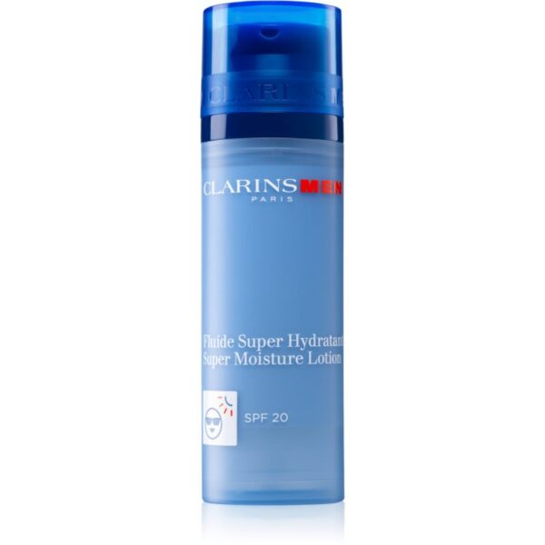 Clarins Men Super Moisture Lotion lapte hidratant pentru un aspect intinerit SPF 20 50 ml-ro