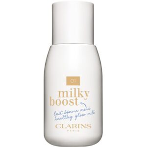 Clarins Milky Boost lotiune nuantatoare pentru uniformizarea nuantei tenului culoare 01 Milky Cream 50 ml-Țena