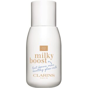 Clarins Milky Boost lotiune nuantatoare pentru uniformizarea nuantei tenului culoare 02 Milky Nude 50 ml-Țena
