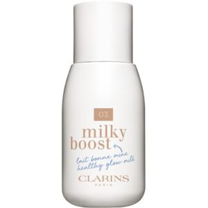 Clarins Milky Boost lotiune nuantatoare pentru uniformizarea nuantei tenului culoare 03 Milky Cashew 50 ml-Țena
