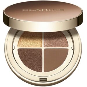Clarins Ombre 4 Colour Eye Palette paletă cu farduri de ochi pentru un efect de lunga durata culoare 04 - Brown Sugar Gradation 4.2 g-Țena