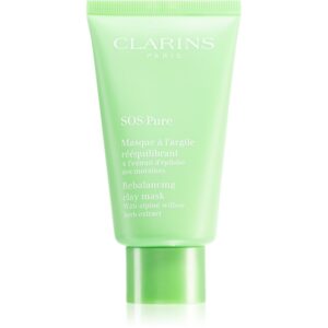 Clarins SOS Pure Rebalancing Clay Mask mască cu argilă pentru piele mixta spre grasa 75 ml-Țena