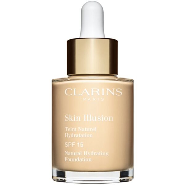 Clarins Skin Illusion Natural Hydrating Foundation makeup radiant cu hidratare SPF 15 culoare 100.5W Cream 30 ml-ro