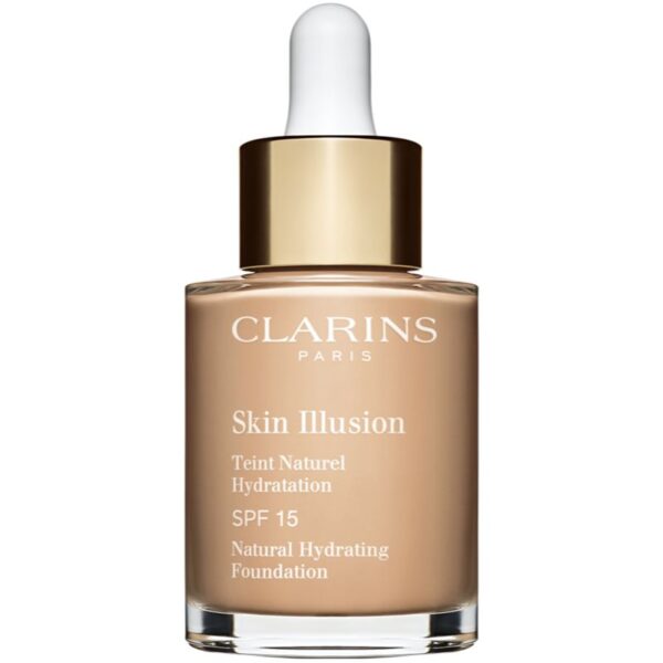 Clarins Skin Illusion Natural Hydrating Foundation makeup radiant cu hidratare SPF 15 culoare 108.3N Organza 30 ml-ro