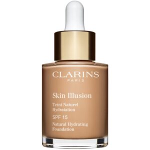 Clarins Skin Illusion Natural Hydrating Foundation makeup radiant cu hidratare SPF 15 culoare 108