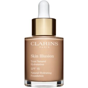 Clarins Skin Illusion Natural Hydrating Foundation makeup radiant cu hidratare SPF 15 culoare 108W Sand 30 ml-Țena