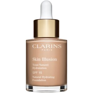 Clarins Skin Illusion Natural Hydrating Foundation makeup radiant cu hidratare SPF 15 culoare 109C Wheat 30 ml-ro