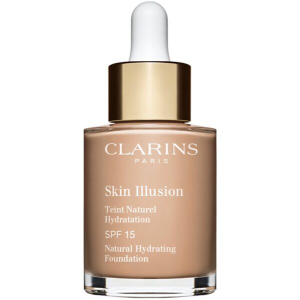 Clarins Skin Illusion Natural Hydrating Foundation makeup radiant cu hidratare SPF 15 culoare 109C Wheat 30 ml-ro