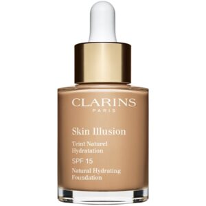 Clarins Skin Illusion Natural Hydrating Foundation makeup radiant cu hidratare SPF 15 culoare 111N Auburn 30 ml-ro