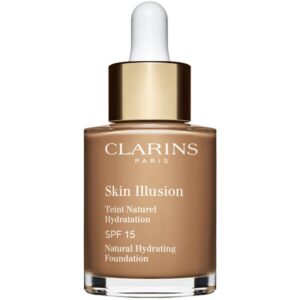 Clarins Skin Illusion Natural Hydrating Foundation makeup radiant cu hidratare SPF 15 culoare 114N Cappuccino 30 ml-ro
