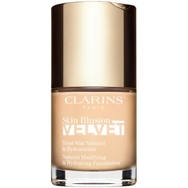 Clarins Skin Illusion Velvet machiaj lichid cu un finisaj mat cu efect de nutritiv culoare 100.3N 30 ml-ro
