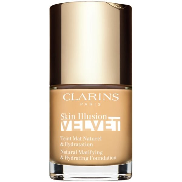 Clarins Skin Illusion Velvet machiaj lichid cu un finisaj mat cu efect de nutritiv culoare 101W 30 ml-ro