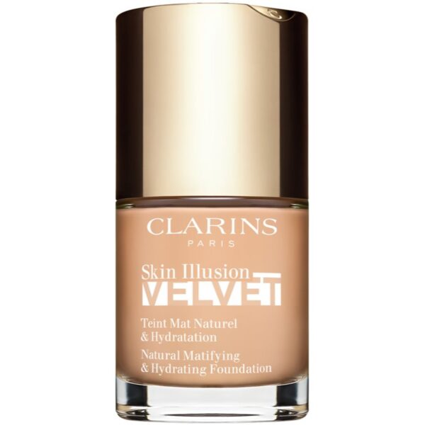 Clarins Skin Illusion Velvet machiaj lichid cu un finisaj mat cu efect de nutritiv culoare 102.5C 30 ml-ro