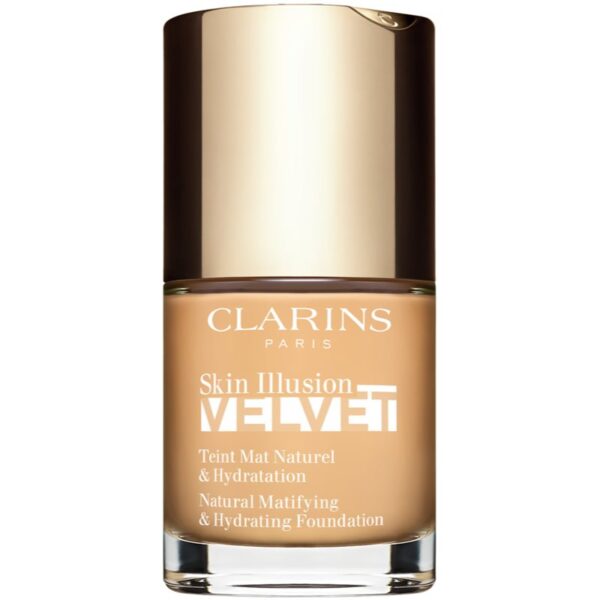 Clarins Skin Illusion Velvet machiaj lichid cu un finisaj mat cu efect de nutritiv culoare 105N 30 ml-ro