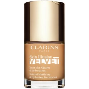 Clarins Skin Illusion Velvet machiaj lichid cu un finisaj mat cu efect de nutritiv culoare 112.3N 30 ml-ro