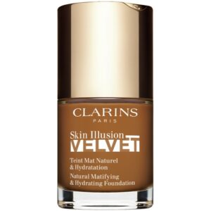 Clarins Skin Illusion Velvet machiaj lichid cu un finisaj mat cu efect de nutritiv culoare 118.5N 30 ml-ro